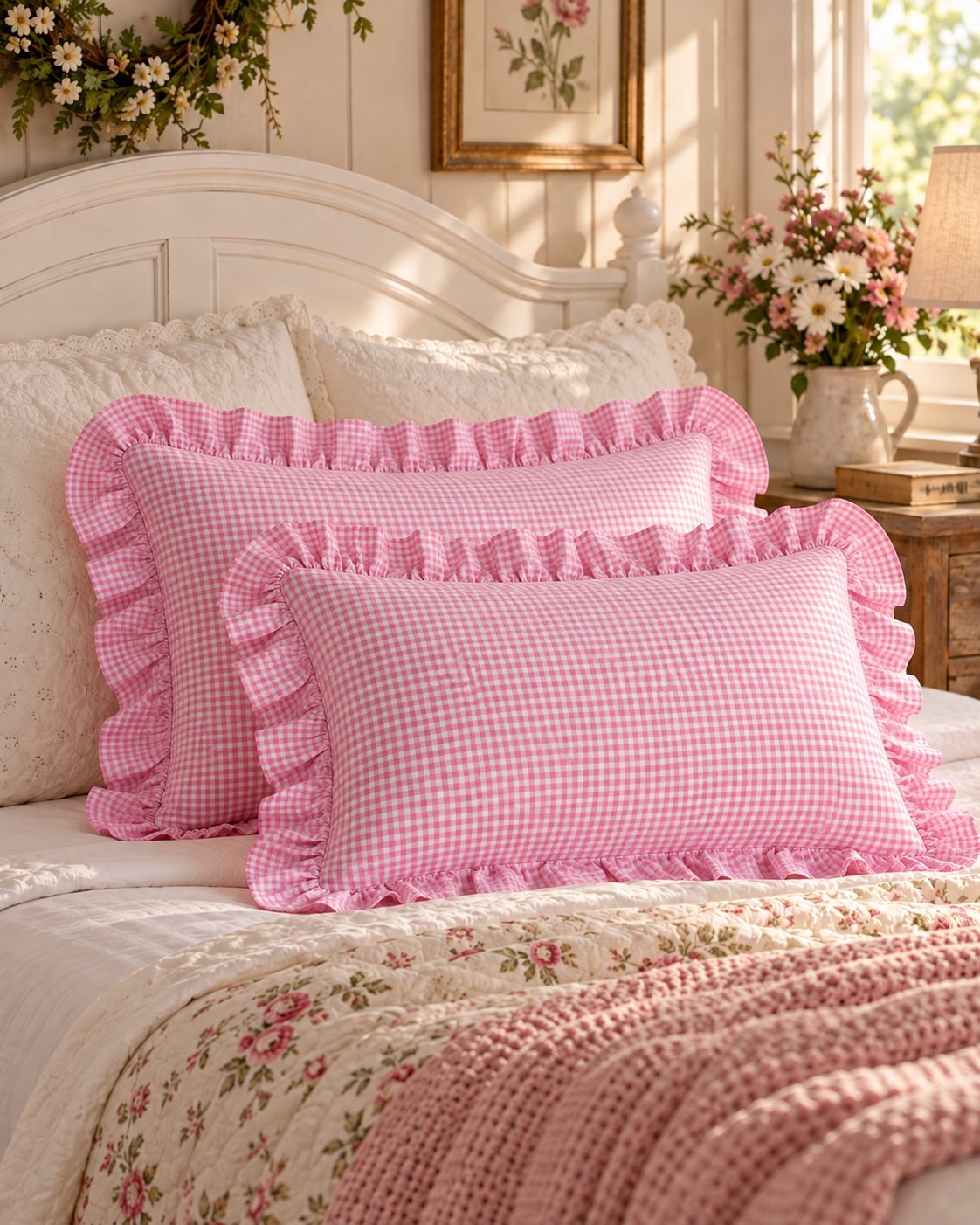 FRONHAS XADREZ ROSA